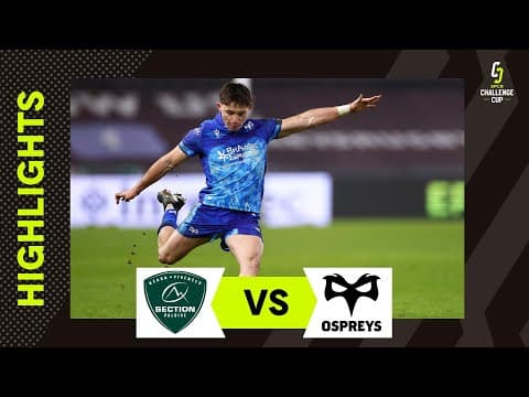 Section Paloise 28 - 31 Ospreys