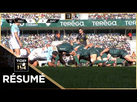 TOP 14 Saison 2024-2025 J02 - Résumé Section Paloise - Aviron Bayonnais