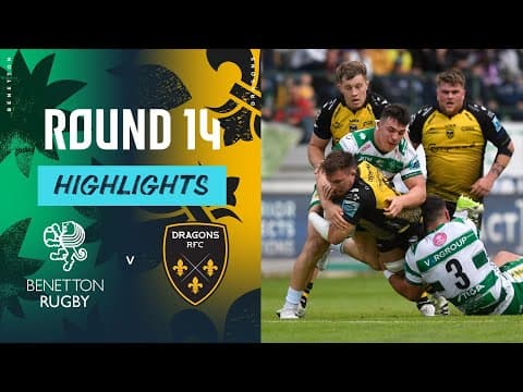 Benetton Rugby v Dragons RFC | Instant Highlights | Round 14 | URC 2023/24
