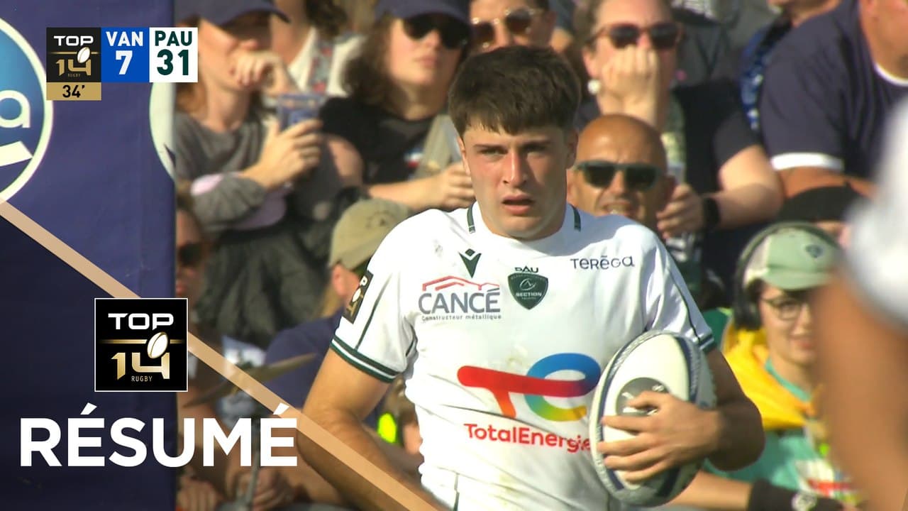 TOP 14 Saison 2026-2027 - J05 - Résumé RC Vannes - Section Paloise